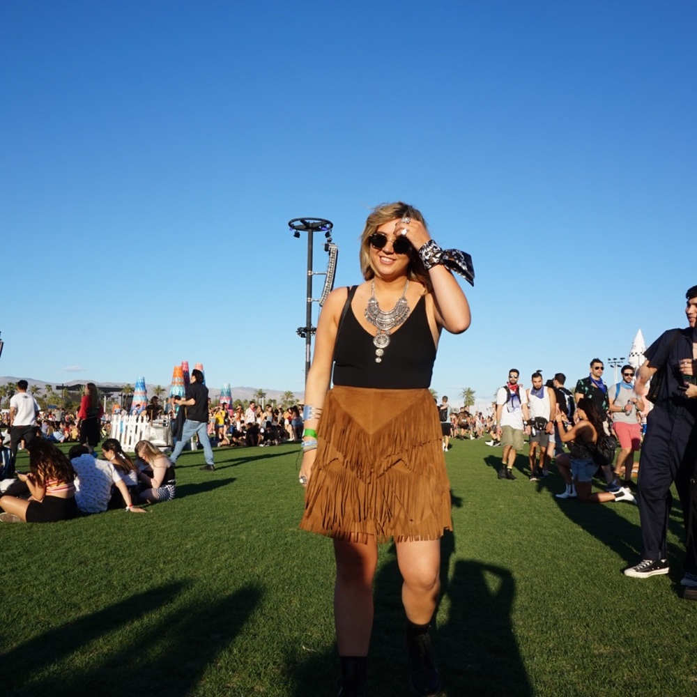 Fringe suede Leather skirt - Picture 3 of 4